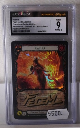 Flesh and Blood Frederico Musetti Sign Red Hot